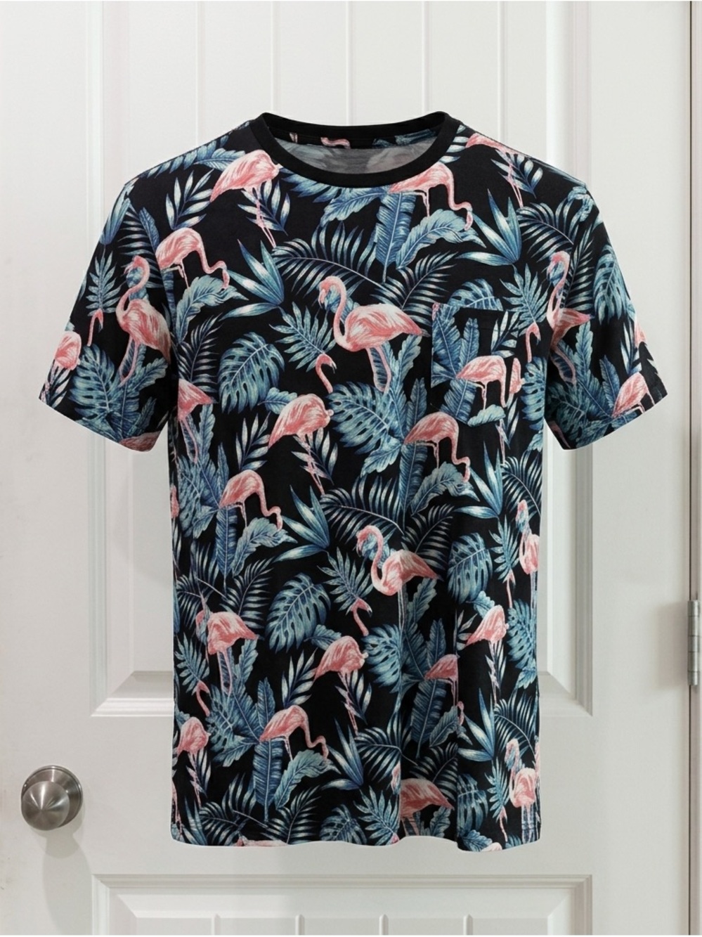 Westy Flamingo Print Long Sleeve Tee